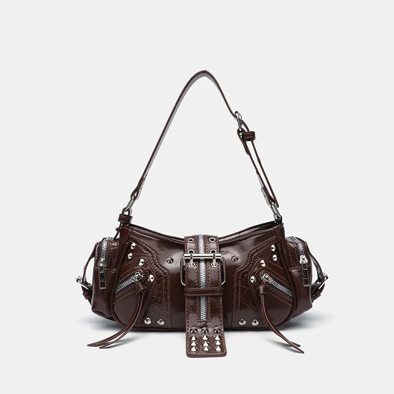 Luxury Y2K Bags - Gothic Rivet Handbag Waist Bag Luxury