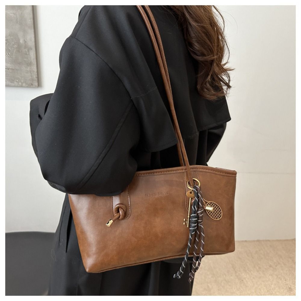 Retro PU Leather Tote Bag Luxu - огляд і ціна Luxury Y2K Bags