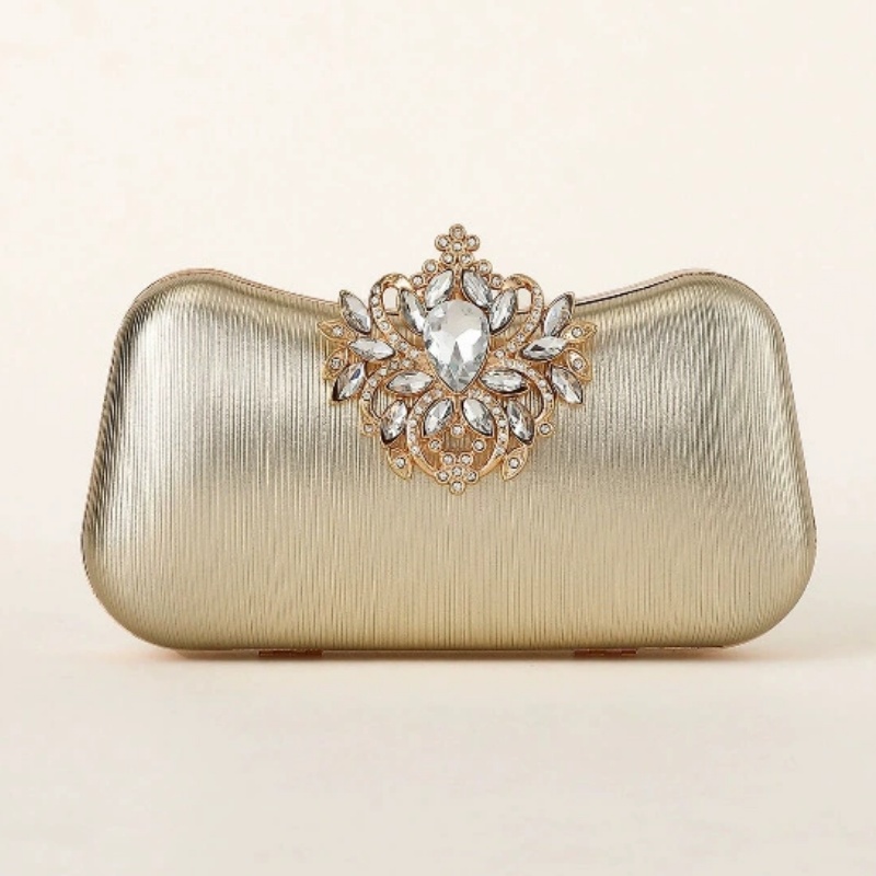 Dark Green Velvet Clutch Bag L - огляд і ціна Luxury Bags Gold