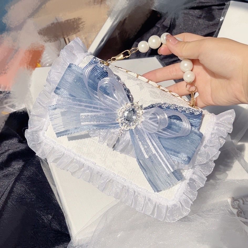 chain silver and blue lolita l - огляд і ціна Luxury Y2K Bags