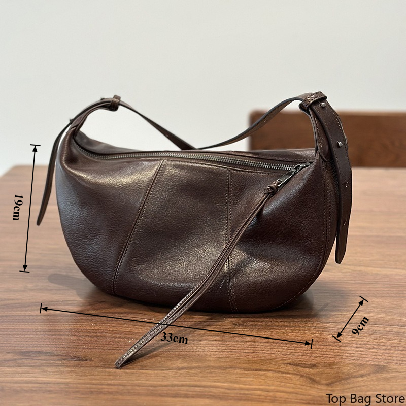 Genuine Leather Hobo Bag for W - огляд і ціна Quiet Luxury Bags Crossbody
