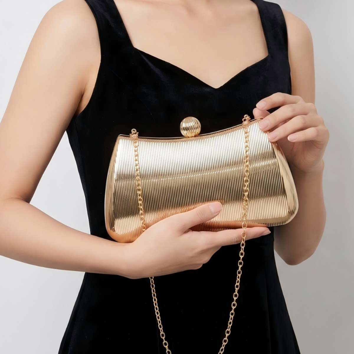 Women's fashion temperament el - огляд і ціна Luxury Bags Gold