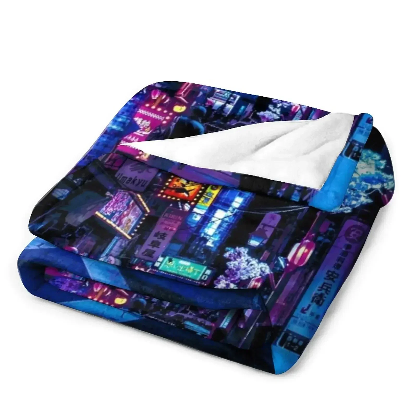 Blue Tokyo Alleys Throw Blanke - огляд і ціна Luxury Bags Tokyo