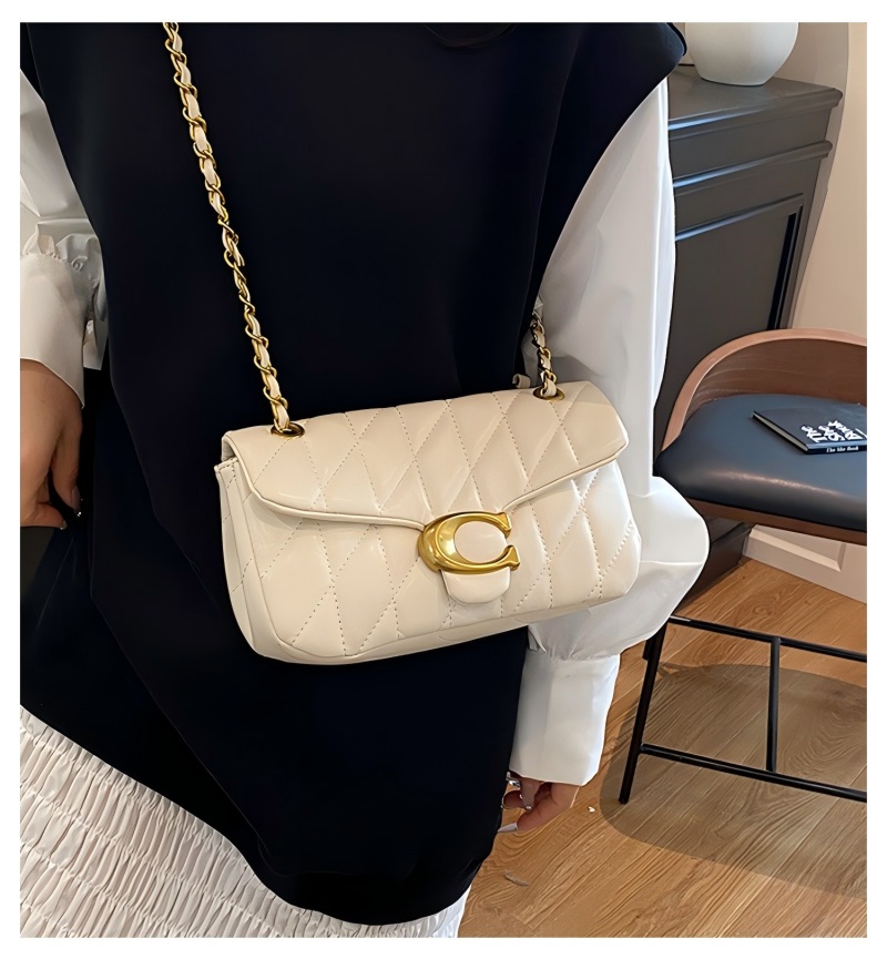 Women Quilted Leather Shoulder - огляд і ціна Luxury Bags Gold