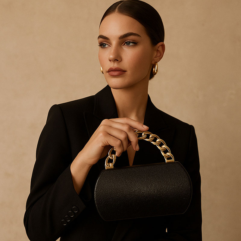 Luxury Gold Metal Buckle Box C - огляд і ціна Luxury Bags Gold
