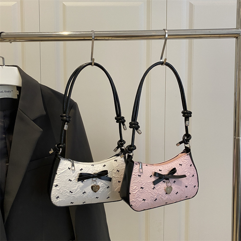 Y2k Pink Bow Armpit Bag for Wo - огляд і ціна Luxury Y2K Bags