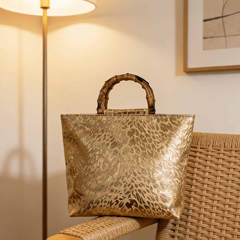 Light luxury metallic gold jac - огляд і ціна Luxury Bags Gold