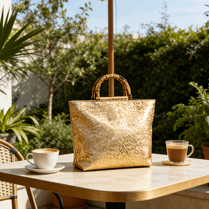 Light luxury metallic gold jac - огляд і ціна Luxury Bags Gold
