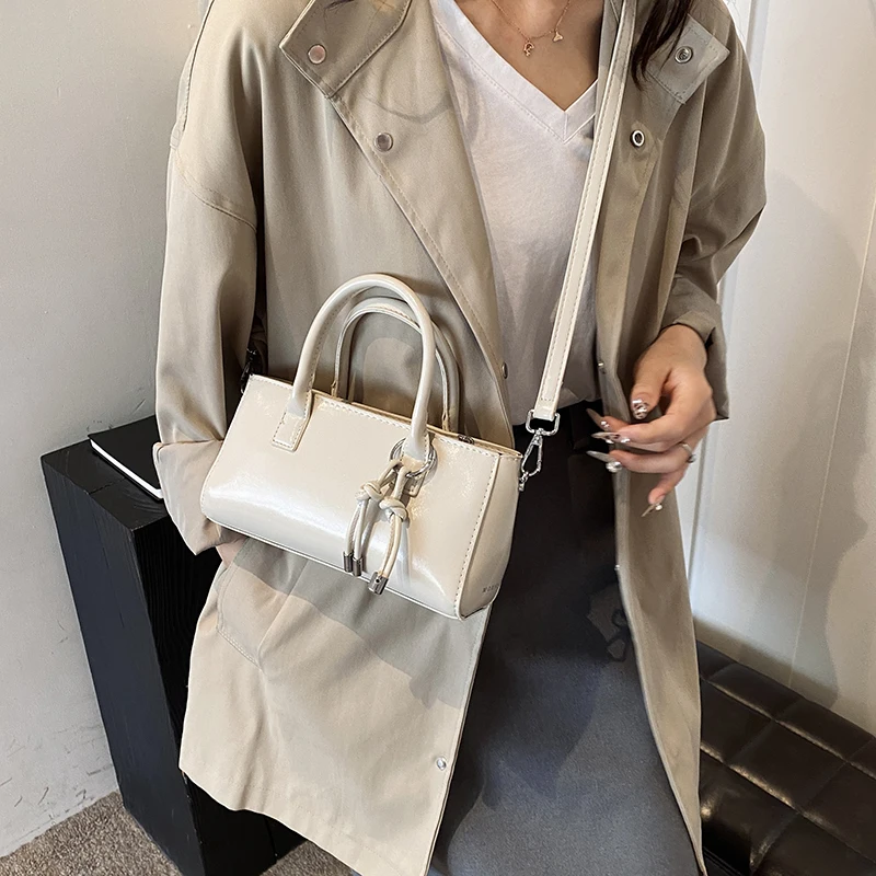 LEFTSIDE Small PU Leather Top- - огляд і ціна Luxury Y2K Bags