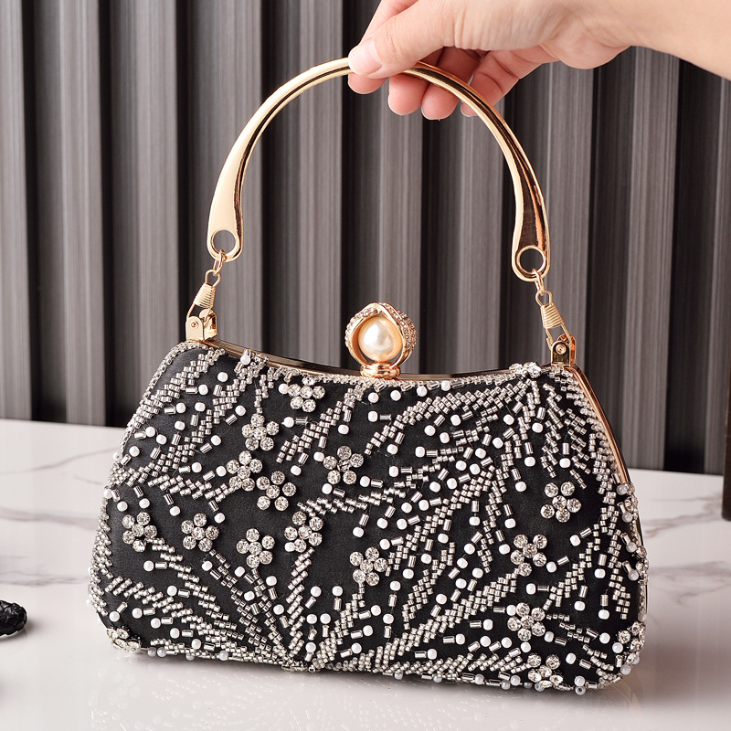 Black Handbag Beading Vintage  - огляд і ціна Luxury Bags China Wholesale