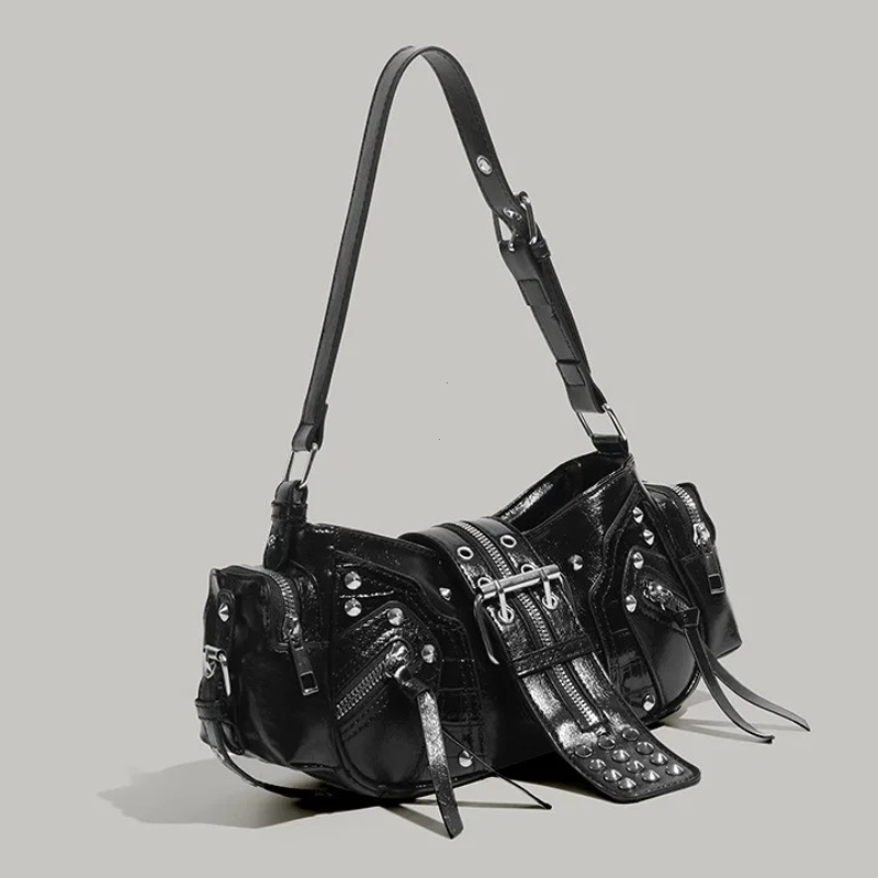 Gothic Rivet Handbag Waist Bag - огляд і ціна Luxury Y2K Bags