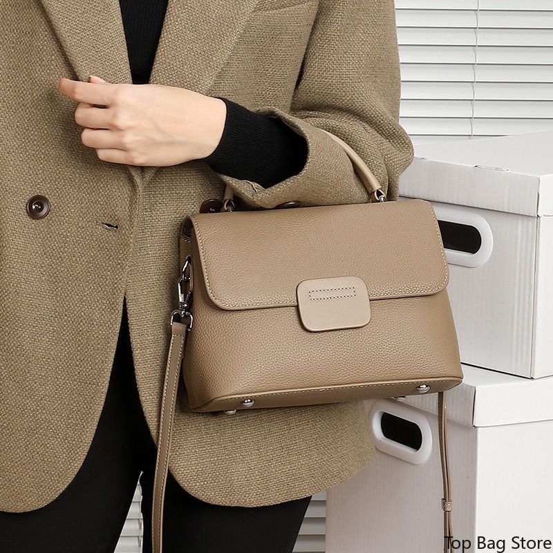 Genuine Leather Shoulder Bag f - огляд і ціна Quiet Luxury Bags Crossbody